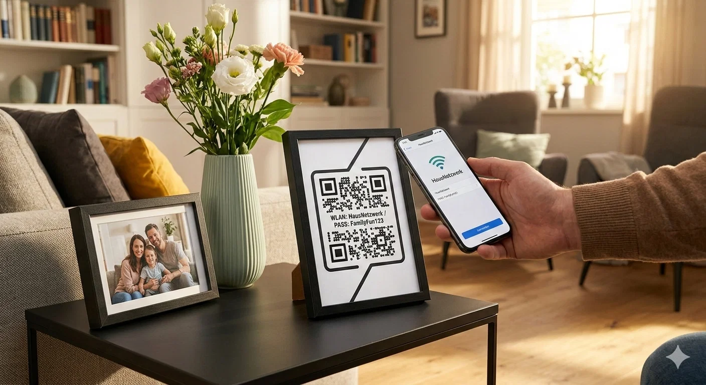 WIFI QR Code for private households