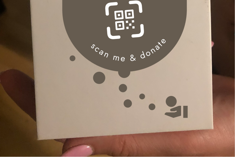 Scan me & donate