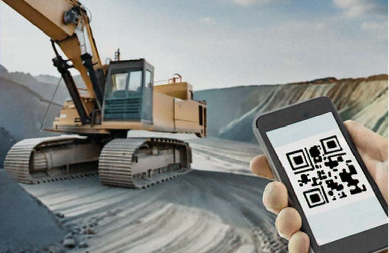 QR codes for the coordination of work areas