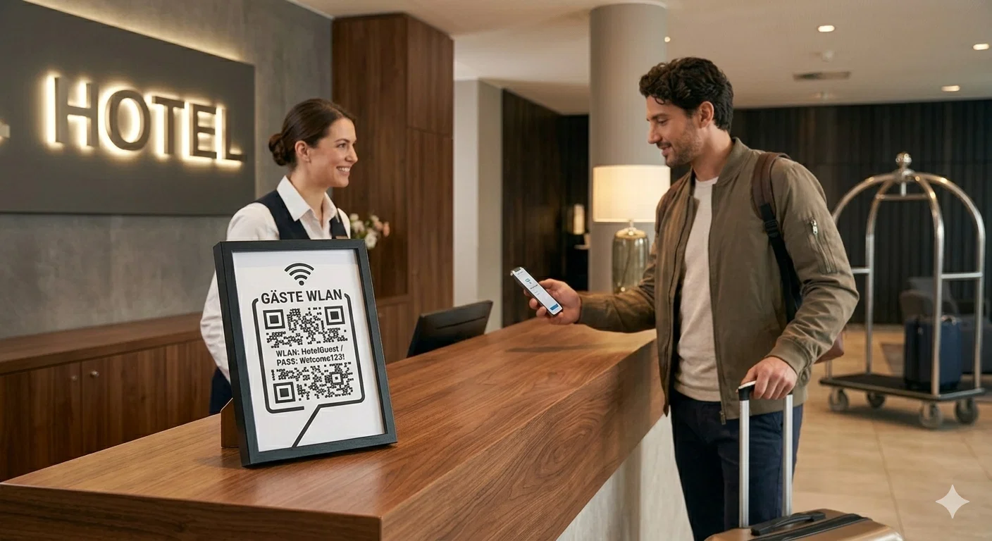WIFI QR code for hotels and Airbnb accommodation