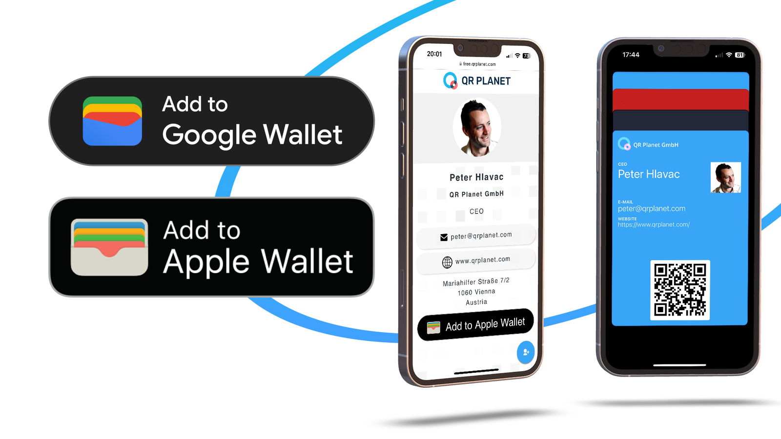 Añadir tarjeta Digital Business a Apple Wallet o Google Wallet