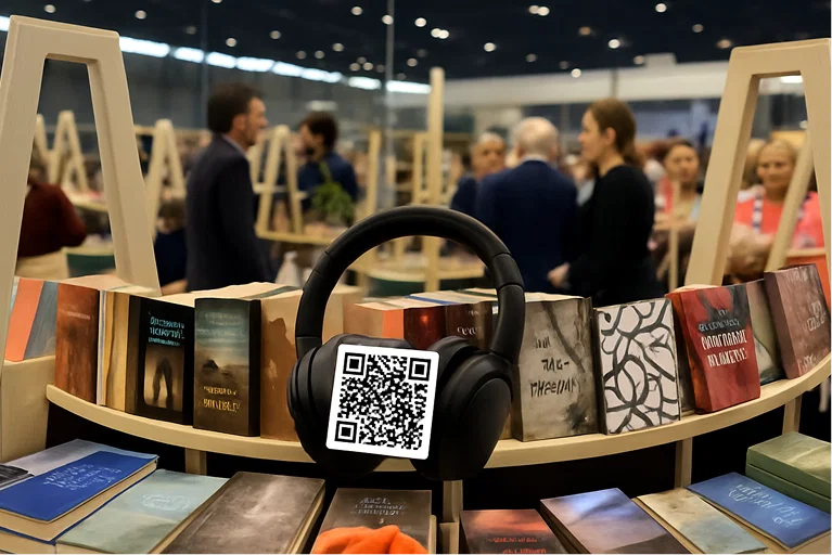 Audio QR code for books