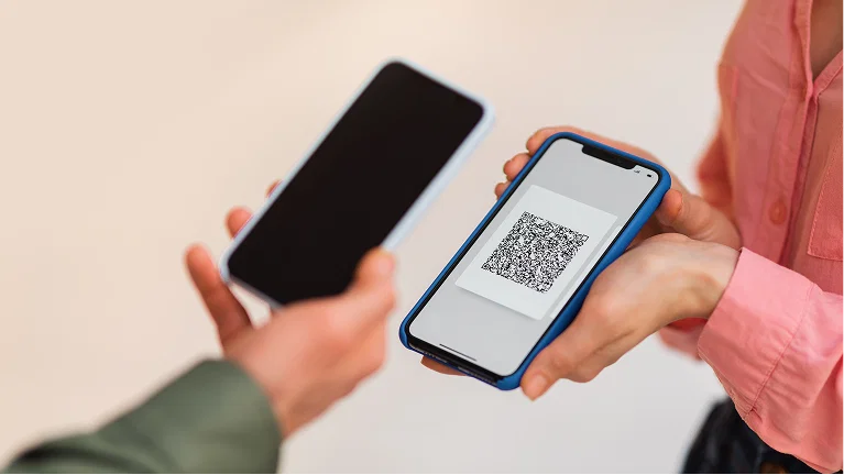 Scan the QR code on your smartphone