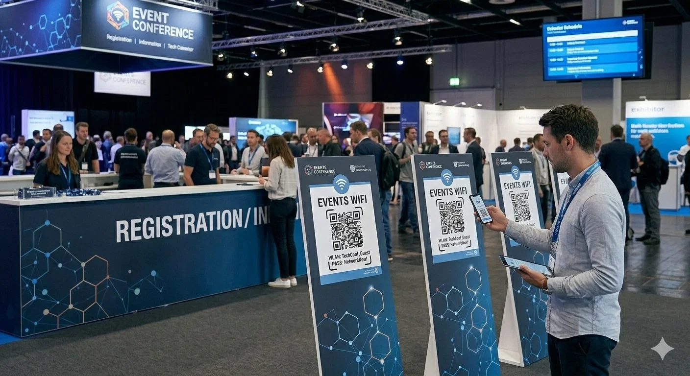 WIFI QR code for events and conferences
