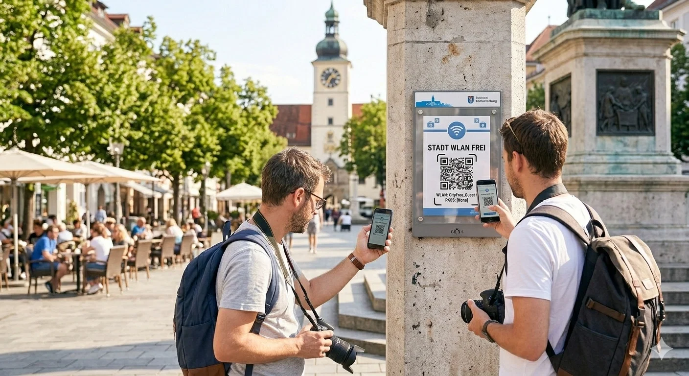 WIFI QR code for public places