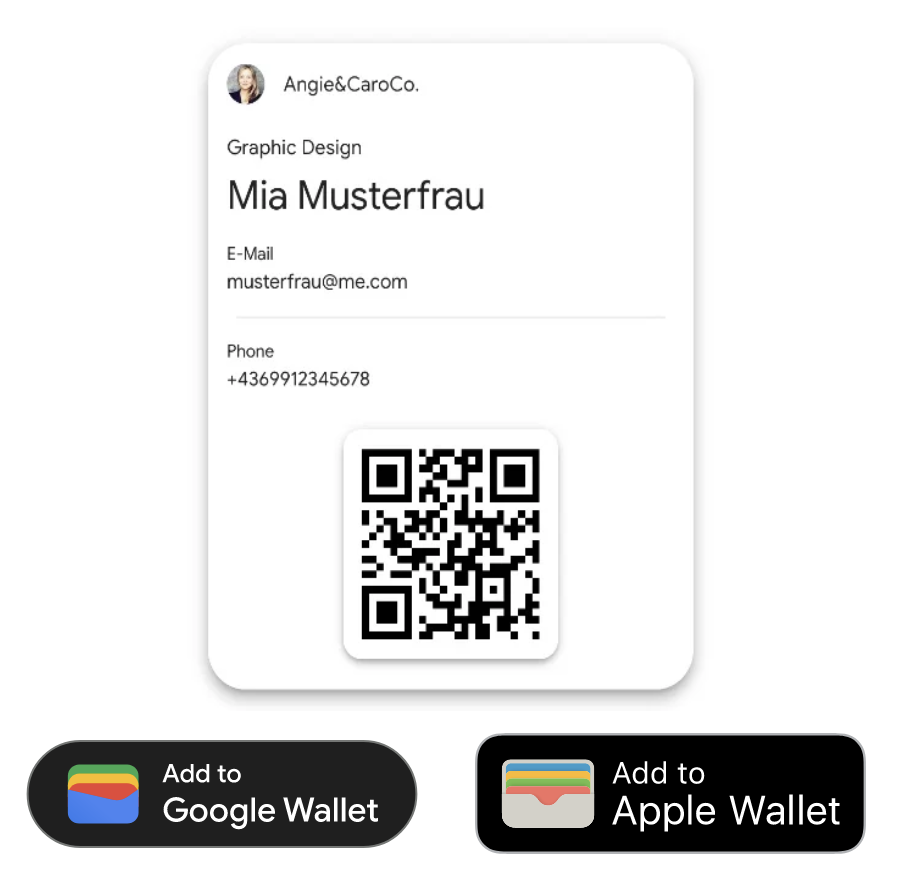 Añadir tarjeta Digital Business a Apple Wallet o Google Wallet