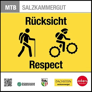 QR codes for signage on cycle paths