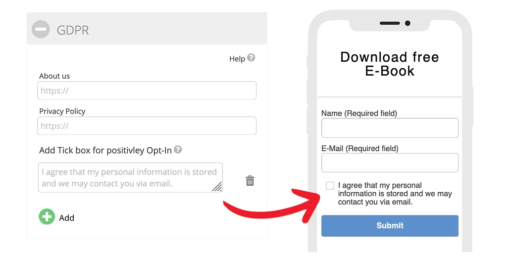 Declaración activa de consentimiento para los opt-ins